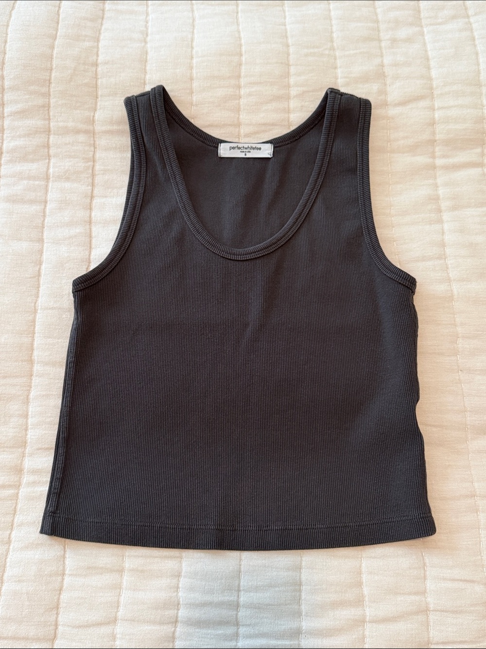 Prefectwhitetee Blondie Tank in Vintage Black